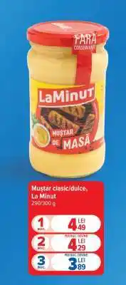 Carrefour Muștar clasic/dulce La Minut Ofertă