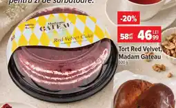Carrefour Tort Red Velvet, Madam Gateau Ofertă