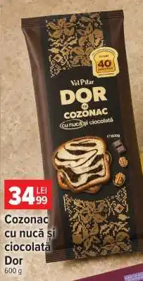 Carrefour Cozonac cu nucă și ciocolată Dor Ofertă