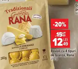 Carrefour Ravioli cu 4 tipuri de brânză Rana Ofertă