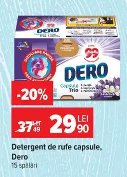 Carrefour Detergent de rufe capsule, Dero Ofertă