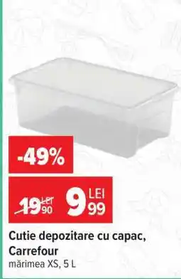 Carrefour Cutie depozitare cu capac, Carrefour Ofertă