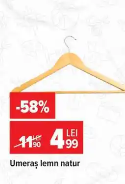 Carrefour Umeraș lemn natur Ofertă