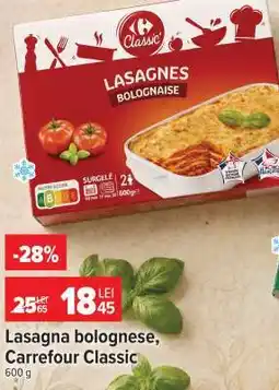 Carrefour Lasagna Bolognese, Carrefour Classic Ofertă