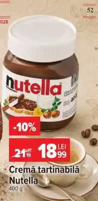 Carrefour Cremă tartinabilă Nutella Ofertă