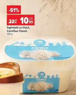 Carrefour Înghețată cu frișca Carrefour Classic Ofertă