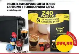 Penny Pachet: 240 Capsule Cafea Tchibo Cafissimo + Tchibo Aparat Cafea Ofertă