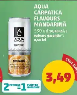 Penny AQUA Carpatica Flavours Mandarina Ofertă