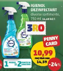 Penny IGIENOL Dezinfectant Ofertă