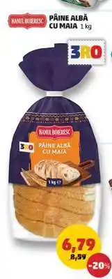 Penny Pâine albă cu maia 1 kg Ofertă