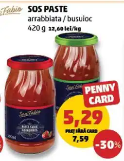 Penny SOS PASTE arrabbiata / busuioc Ofertă