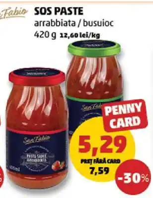 Penny SOS PASTE arrabbiata / busuioc Ofertă