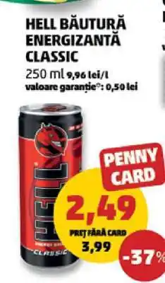 Penny HELL BĂUTURĂ ENERGIZANTĂ CLASSIC Ofertă