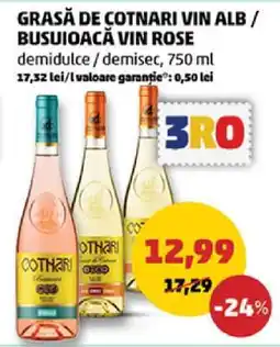 Penny Grasă de Cotnari Vin Alb / Busuioacă Vin Rose Ofertă