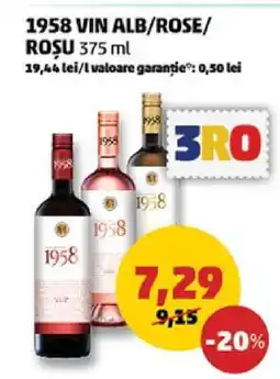 Penny 1958 VIN ALB/ROSE/ROȘU 375 ml Ofertă