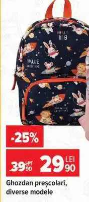 Carrefour Ghozdán preșcolari, diverse modele Ofertă