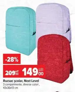 Carrefour Rucsac școlar, Next Level Ofertă