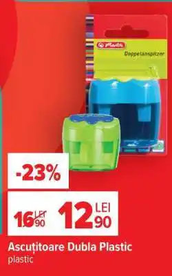 Carrefour Ascuțitoare Dubla Plastic Ofertă