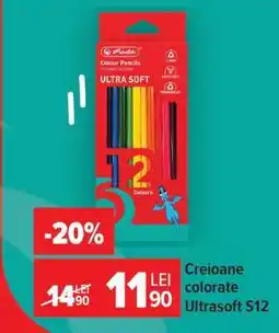 Carrefour Creioane colorate Ultrasoft S12 Ofertă