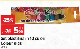 Carrefour Set plastilină în 10 culori Colour Kids Ofertă