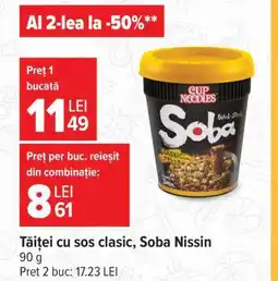 Carrefour Tăiței cu sos Clasic Soba Nissin Ofertă