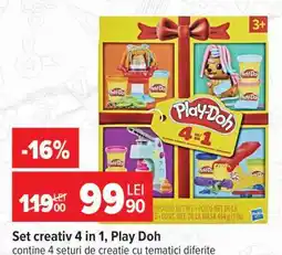 Carrefour Set creativ 4 in 1, Play Doh Ofertă