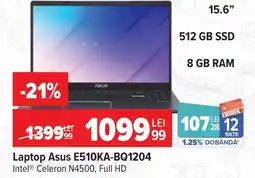 Carrefour Laptop Asus E510KA-BQ1204 Ofertă