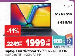 Carrefour Laptop Asus Vivobook 15 F1502VA-BQ1336 Ofertă