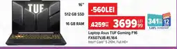 Carrefour Laptop Asus TUF Gaming F16 FX607VJB-RL164 Ofertă
