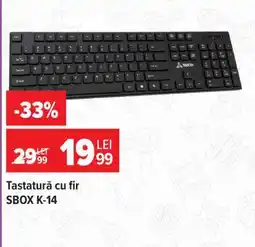 Carrefour Tastatură cu fir SBOX K-14 Ofertă