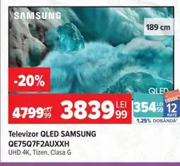 Carrefour Televizor QLED SAMSUNG QE75Q7F2AUXXH Ofertă