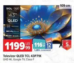 Carrefour Televizor QLED TCL 43P71K Ofertă
