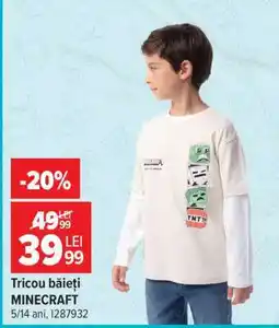 Carrefour Tricou băieți MINECRAFT Ofertă