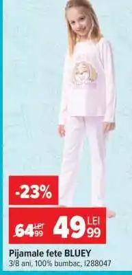 Carrefour Pijamale fete BLUEY Ofertă