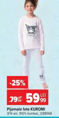 Carrefour Pijamale fete KUROMI Ofertă