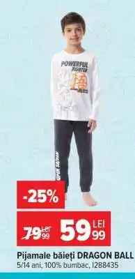 Carrefour Pijamale băieți DRAGON BALL Ofertă