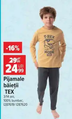 Carrefour Pijamale băieții TEX Ofertă