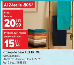 Carrefour Prosop de baie TEX HOME Ofertă