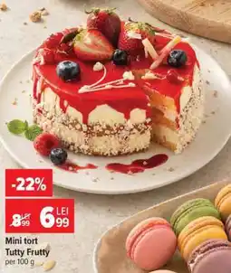 Carrefour Mini tort Tutty Frutty Ofertă