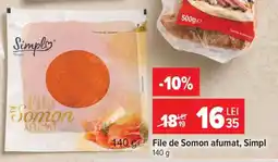 Carrefour File de Somon afumat, Simpl Ofertă
