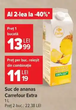 Carrefour Suc de ananas Carrefour Extra Ofertă