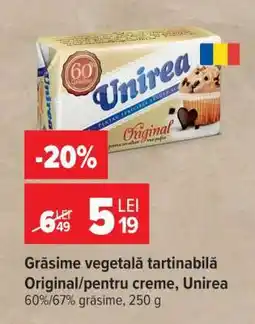 Carrefour Grăsime vegetală tartinabilă Original/pentru creme, Unirea Ofertă