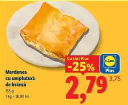 Lidl Merdenea cu umplutură de brânză Ofertă