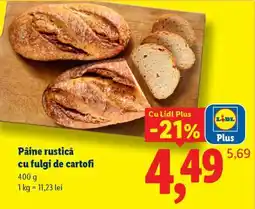 Lidl Pâine rustică cu fulgi de cartofi Ofertă