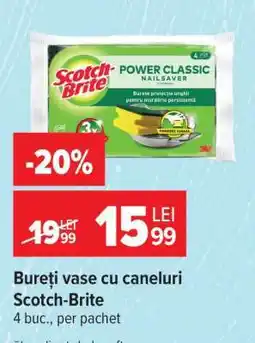 Carrefour Bureți vase cu caneluri Scotch-Brite Ofertă