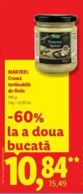 Lidl MARIBEL Cremă tartinabilă de fistic Ofertă
