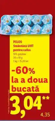 Lidl Pilos Smântână UHT pentru cafea Ofertă