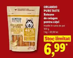 Lidl ORLANDO PURE TASTE Batoane de colagen pentru câini Ofertă