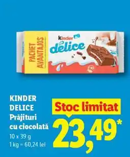 Lidl Kinder Delice Ofertă