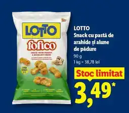 Lidl LOTTO Snack cu pastă de arahide și alune de pădure Ofertă